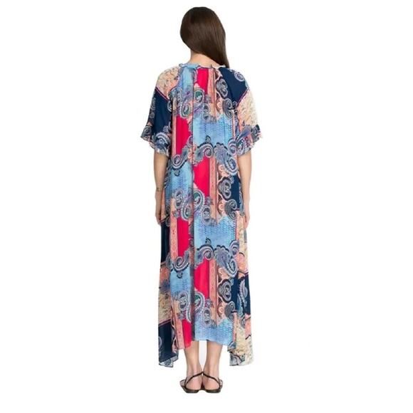 Johnny Was Cordelia Embroidered Midi Dress with Slip Lining Size Large - Picture 3 of 9